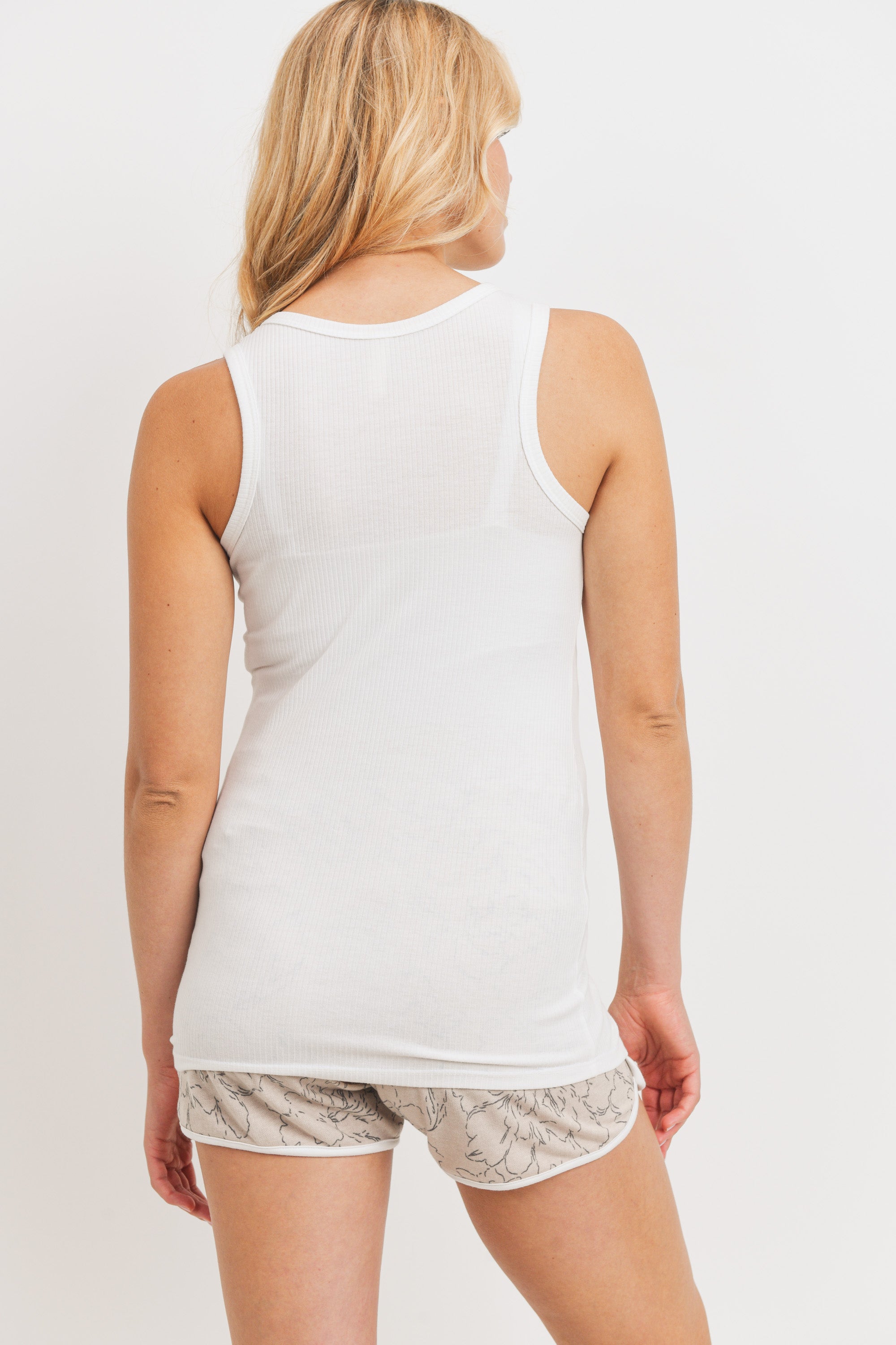 Solid Ribbed Maternity Tank Top – HELLO MIZ